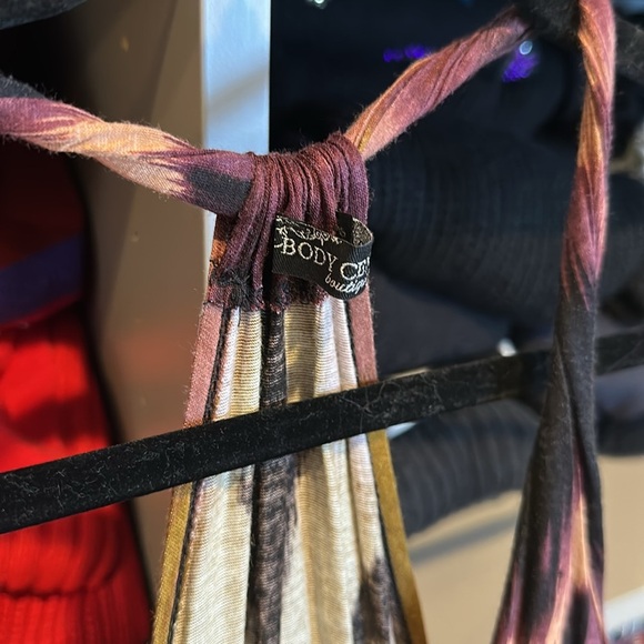 Body Central brown/white v neck padded bust elastic waistband maxi dress size XS - Picture 2 of 3